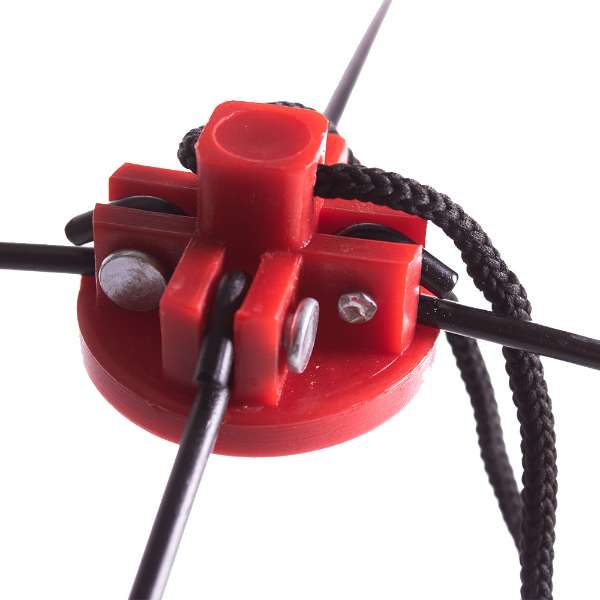 X2 Cross Net 105x105 cm - Pliable - Filet de pêche - Attraper des poissons-appâts - Noir