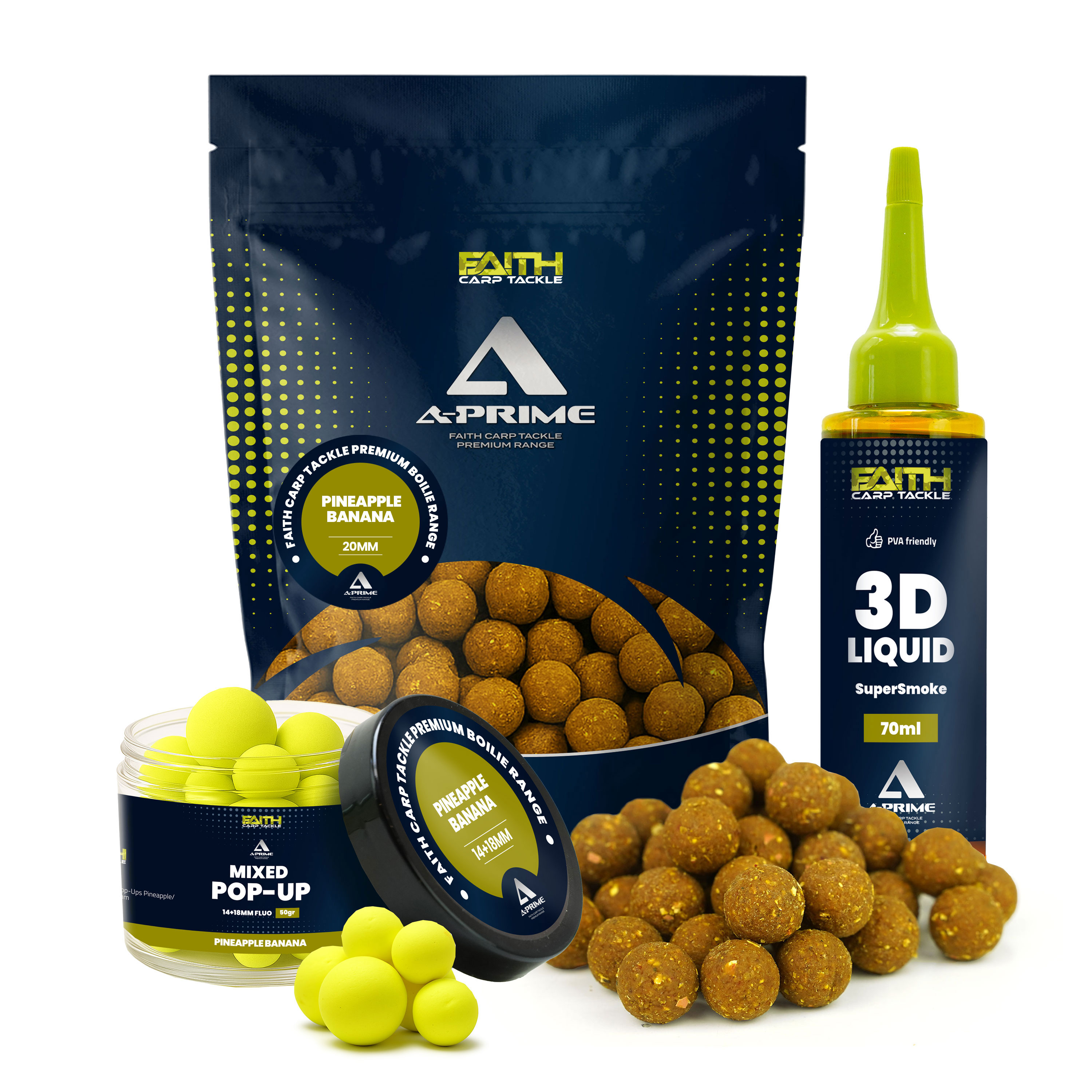 Offre combinée Faith A-Prime Bouillettes - Ananas/Banane