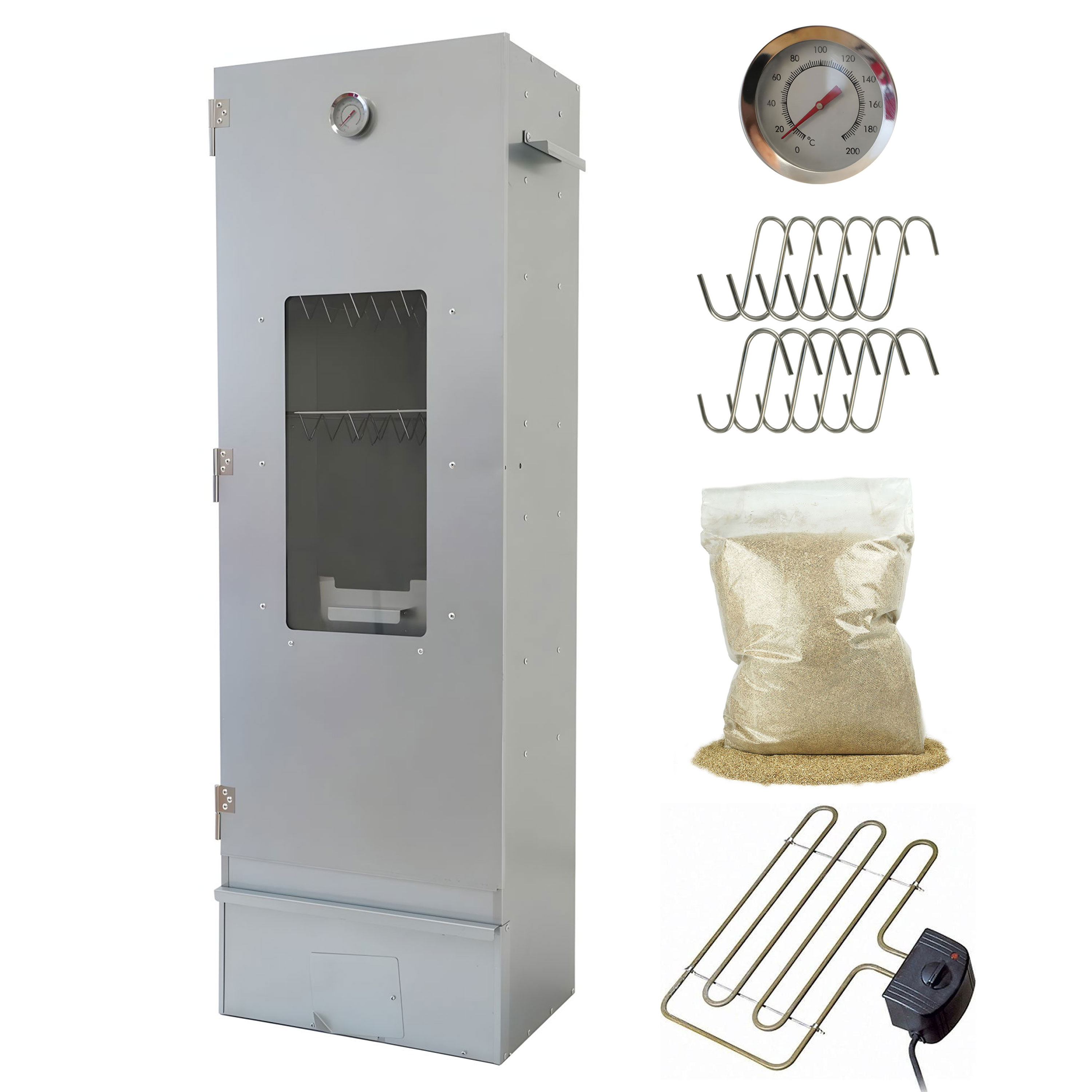 Eurocatch - Set de Fumoir - Big One - avec Spirale Électrique - Thermostat - Smoke Moth 4 litres