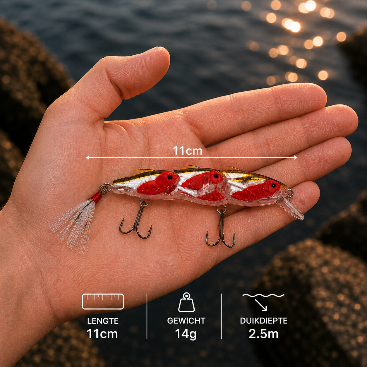 Fish-Xpro PrimeVision lure set 11cm - 14g - Set 3pcs - incl. Tackle Box