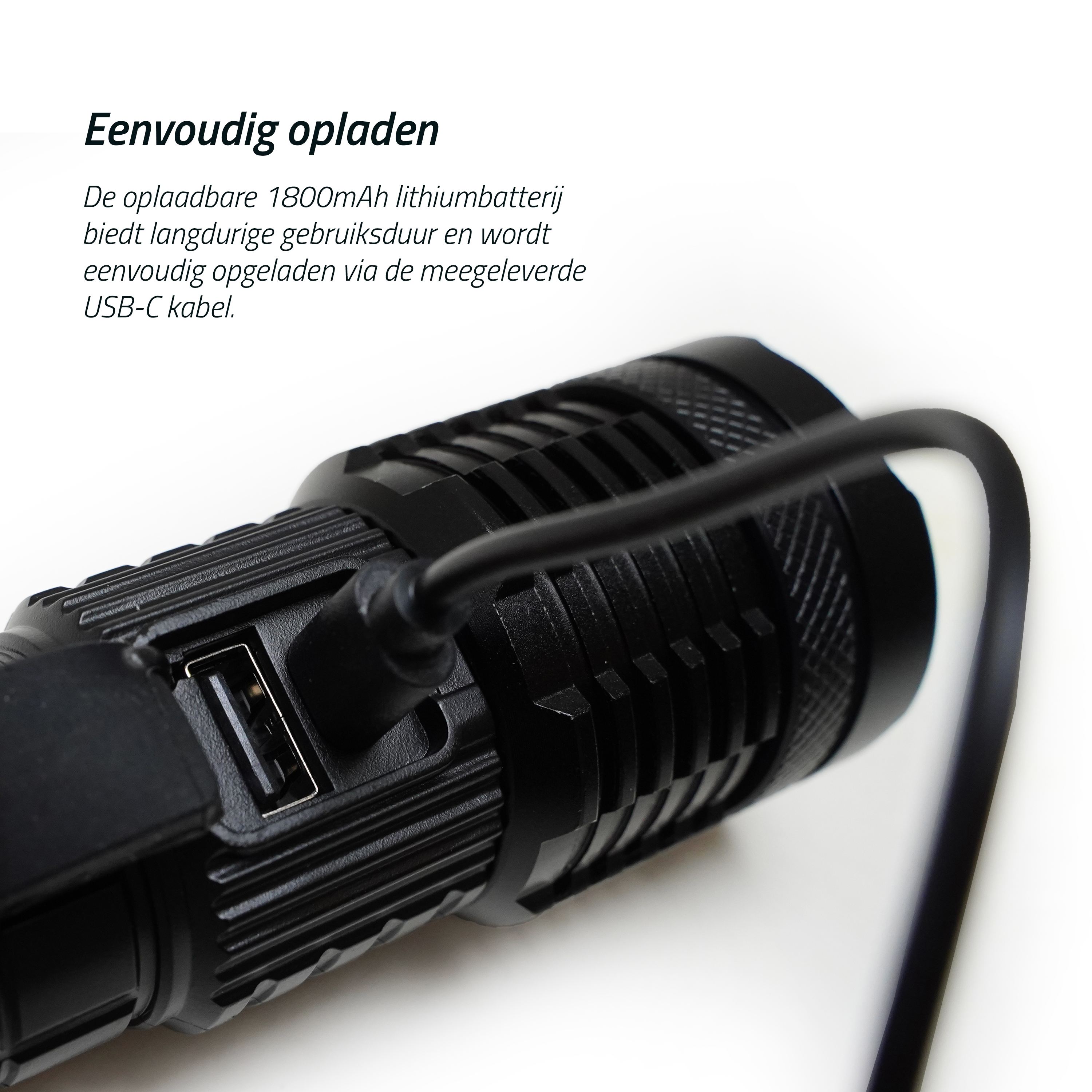 Faith High Power Laser LED -  10W - Flashlight - Rechargeable 