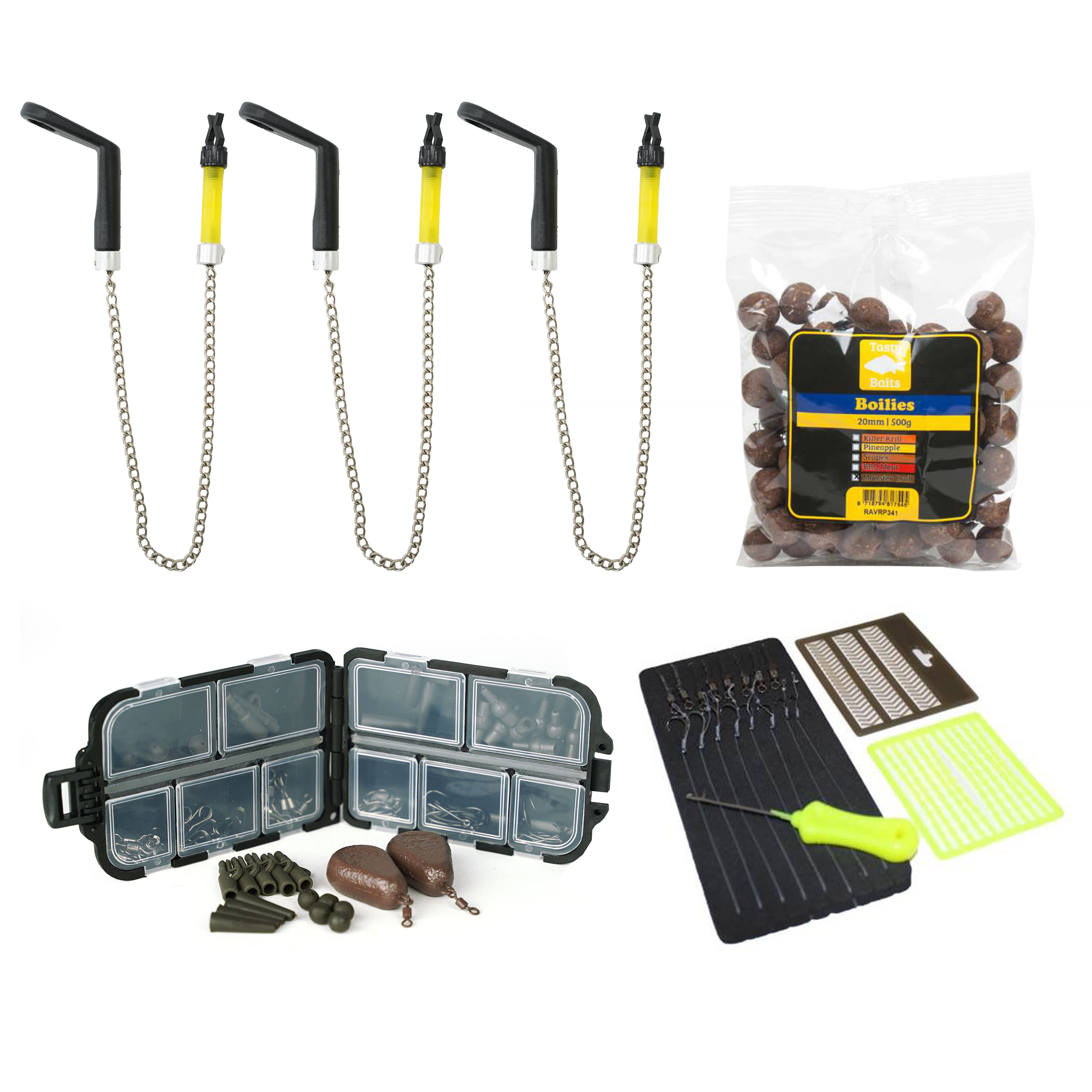 Fish-Xpro Improvement mega Carp set 3 cannes - 3 Cannes - Moulinets - Filet carpe - Rod pod - Alarmes de touche - Tapis de décrochage - Fourreau Fish-Xpro Improvement mega Carp set 3 cannes - 3 Cannes - Moulinets - Filet carpe - Rod pod - Alarmes de touche - Tapis de décrochage - Fourreau