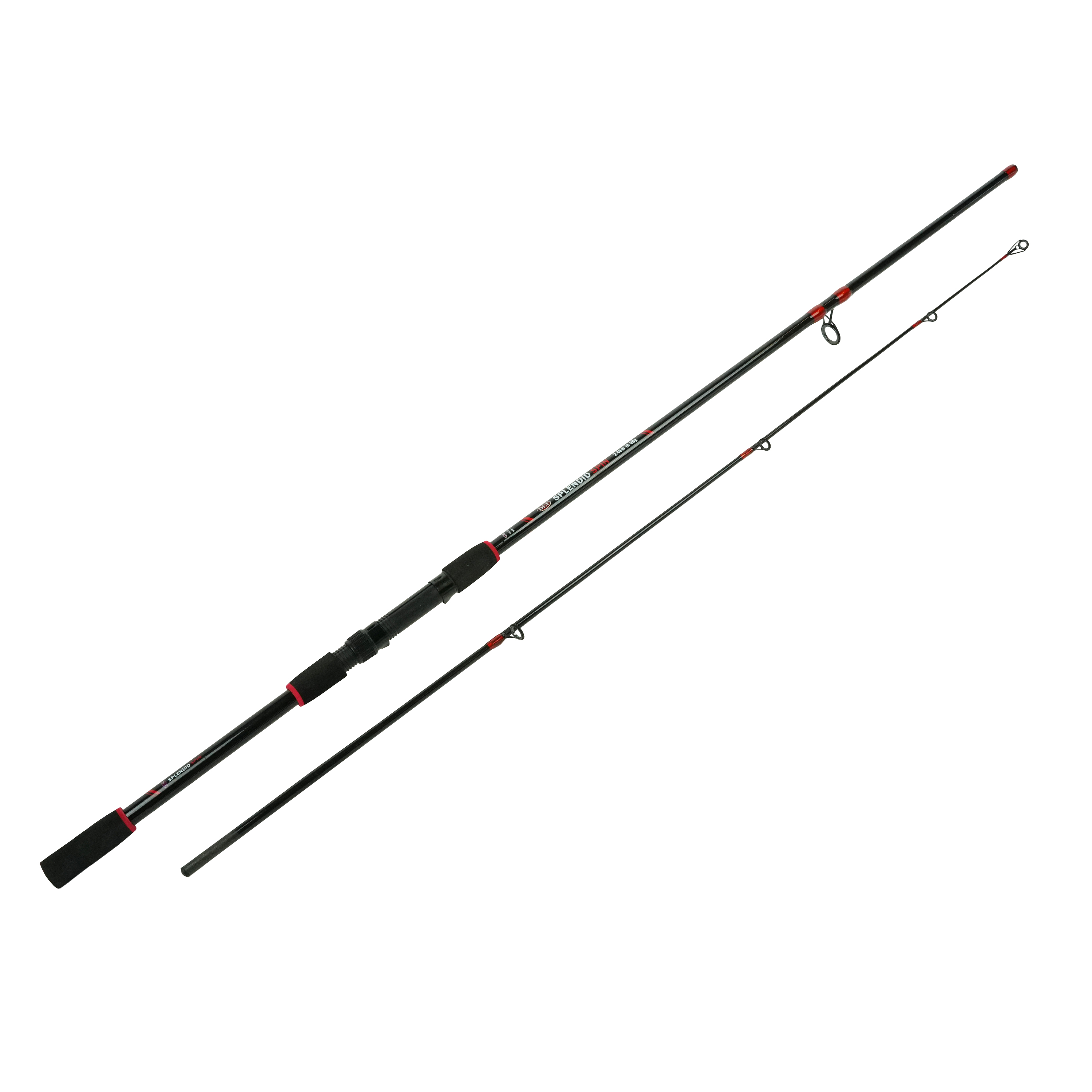 DLT Splendid Spinset Complet 2,10 m - Canne à lancer et moulinet de pêche - Spinners - Leurres - Montages