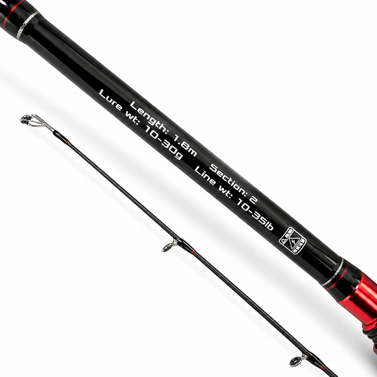Eurocatch Baitcaster set 1,80m - avec 200 m de ligne tressée - Moulinet + Canne + Fil