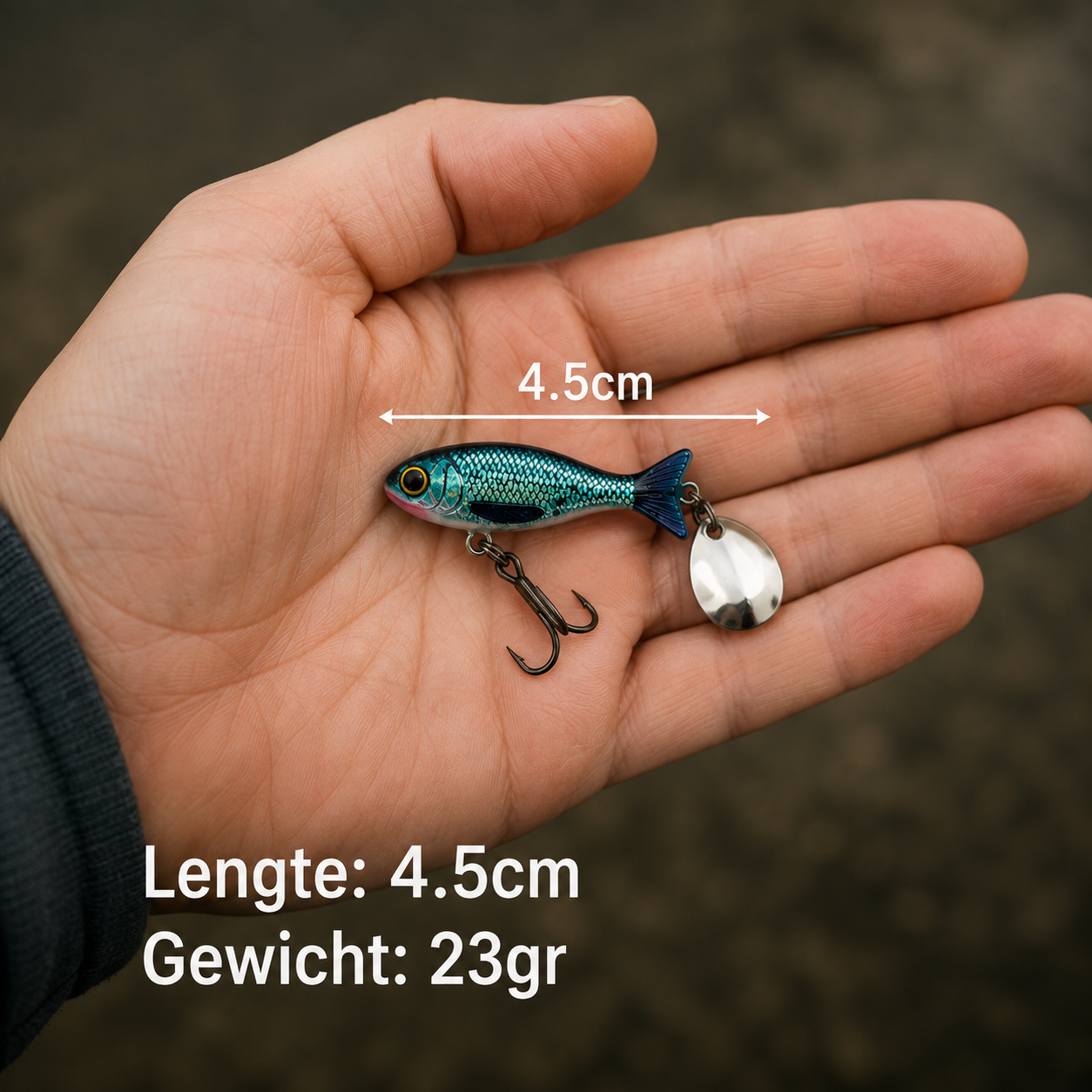 Fish-Xpro LifeMetal - 4,5cm - 23g - Set 5pcs - incl Tackle Box