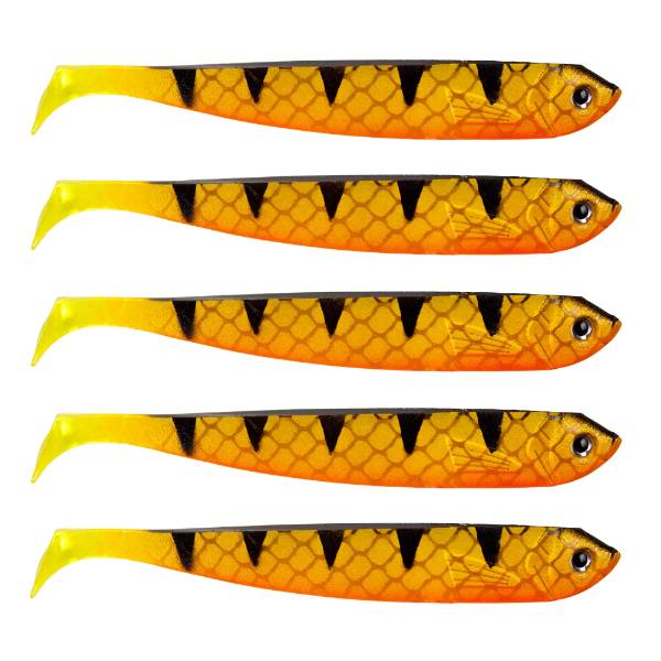 Zander Gummifisch - Shad - UV Barsch - 12cm - 5pc