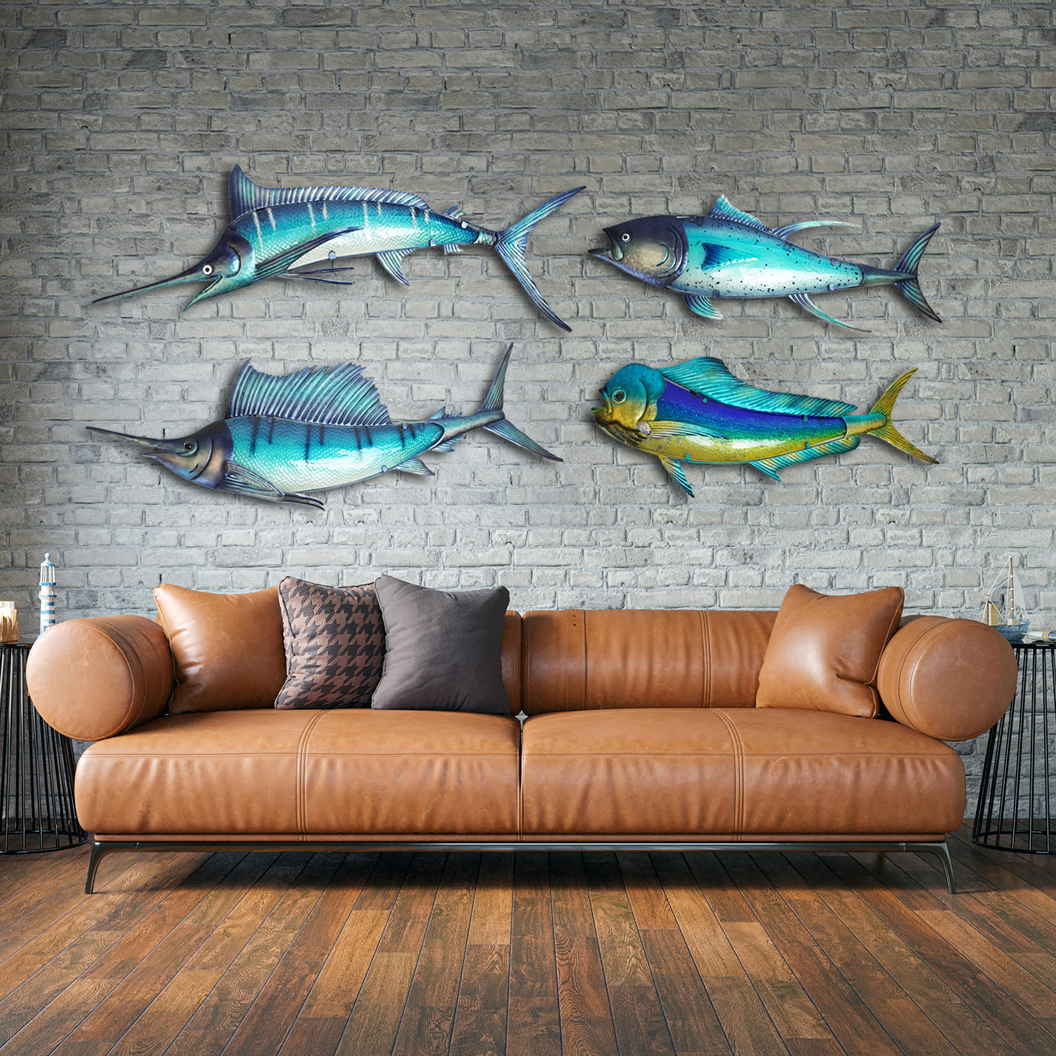 Eurocatch Dorado Décoration Murale 99cm Art 3D en Métal et Verre