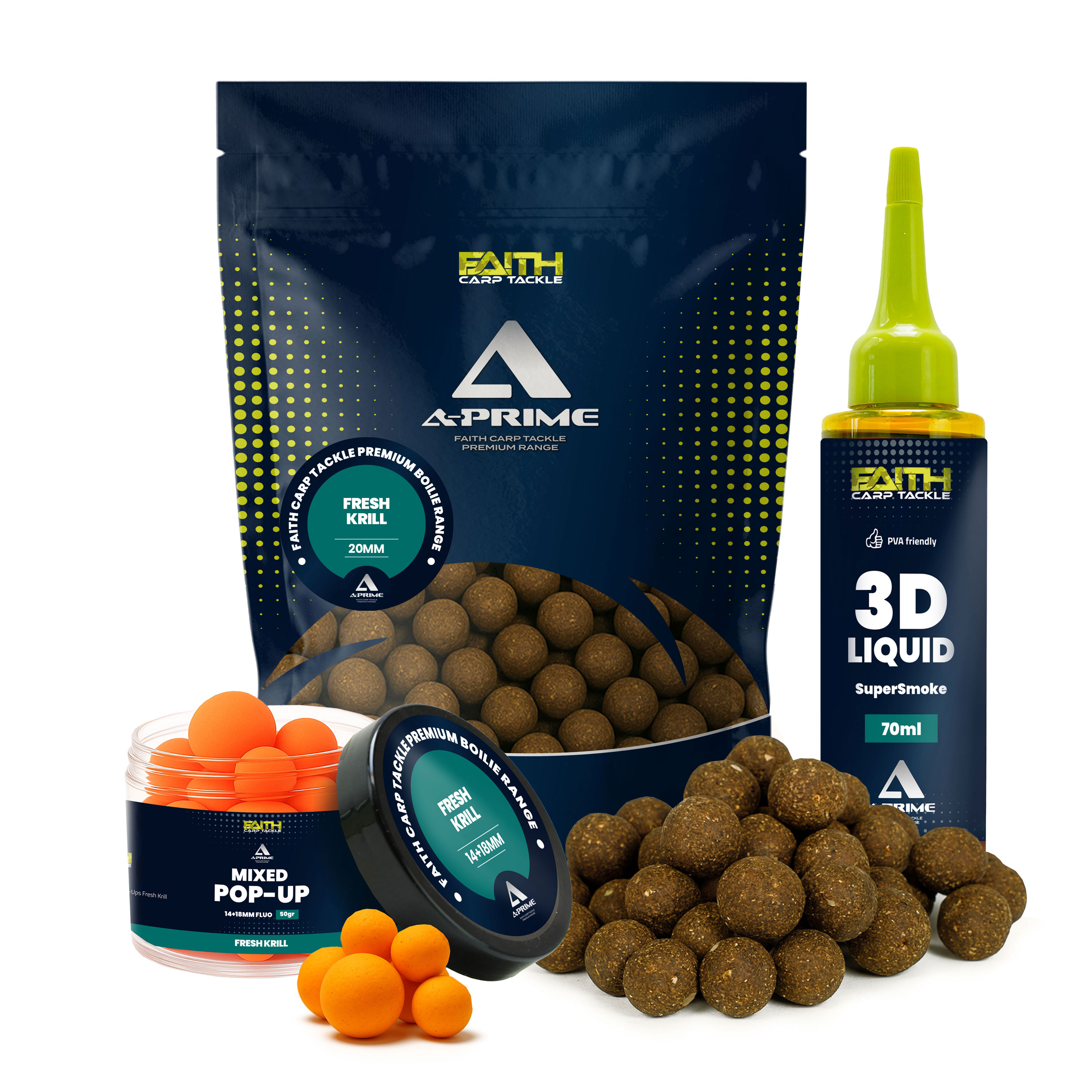 Offre combinée Faith A-Prime Bouillettes - Krill Frais