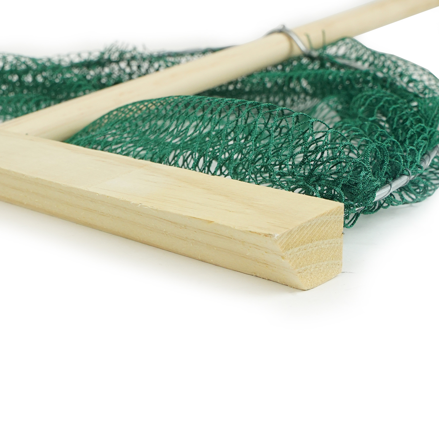 Eurocatch Épuisette à Crevettes L – 30 cm de Large – Manche en Bois 107 cm – Filet d'Étang – Filet de Pêche – Épuisette - 2 pcs