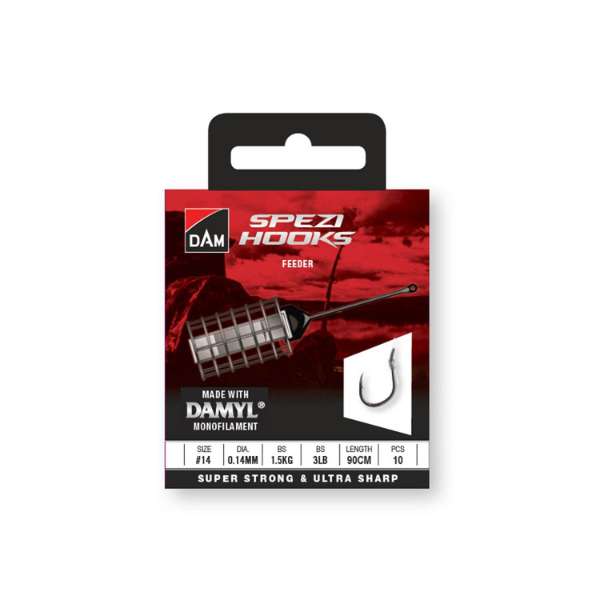 Spezi Feeder - #14 - 0.14mm - 1.5kg - 90cm - 10pcs - Bas de Ligne 