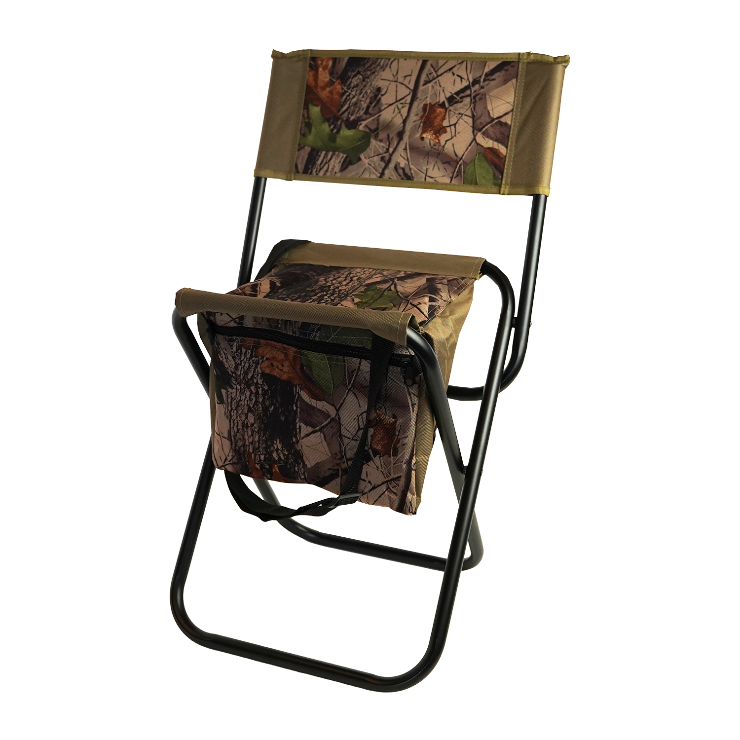 Chaise pliable Eurocatch - Tabouret de pêche - Avec sac et dossier - Camouflage