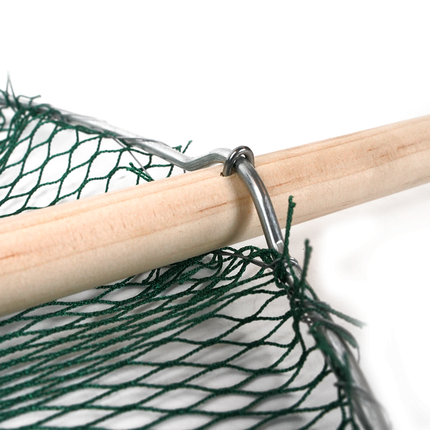 Eurocatch Épuisette à Crevettes L – 30 cm de Large – Manche en Bois 107 cm – Filet d'Étang – Filet de Pêche – Épuisette - 2 pcs