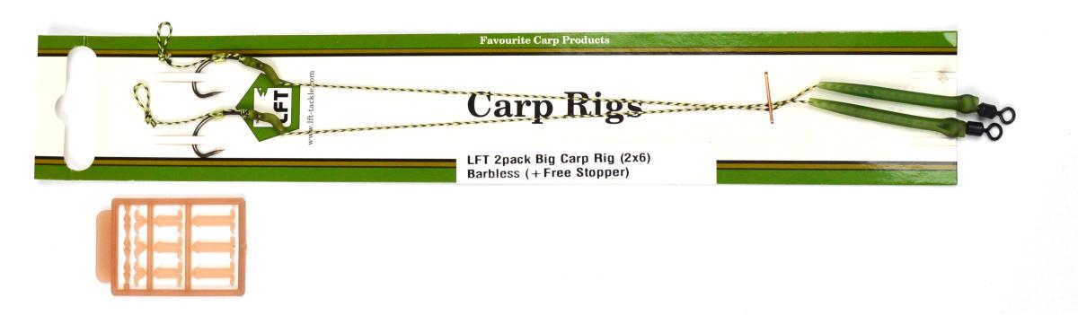 LFT Barbless Band Rig - 20/100 - #8 - 6pcs - 20cm