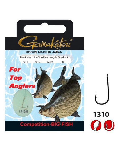 Gamakatsu Booklet Allround 1310N - Size #14-0.12mm - 22cm