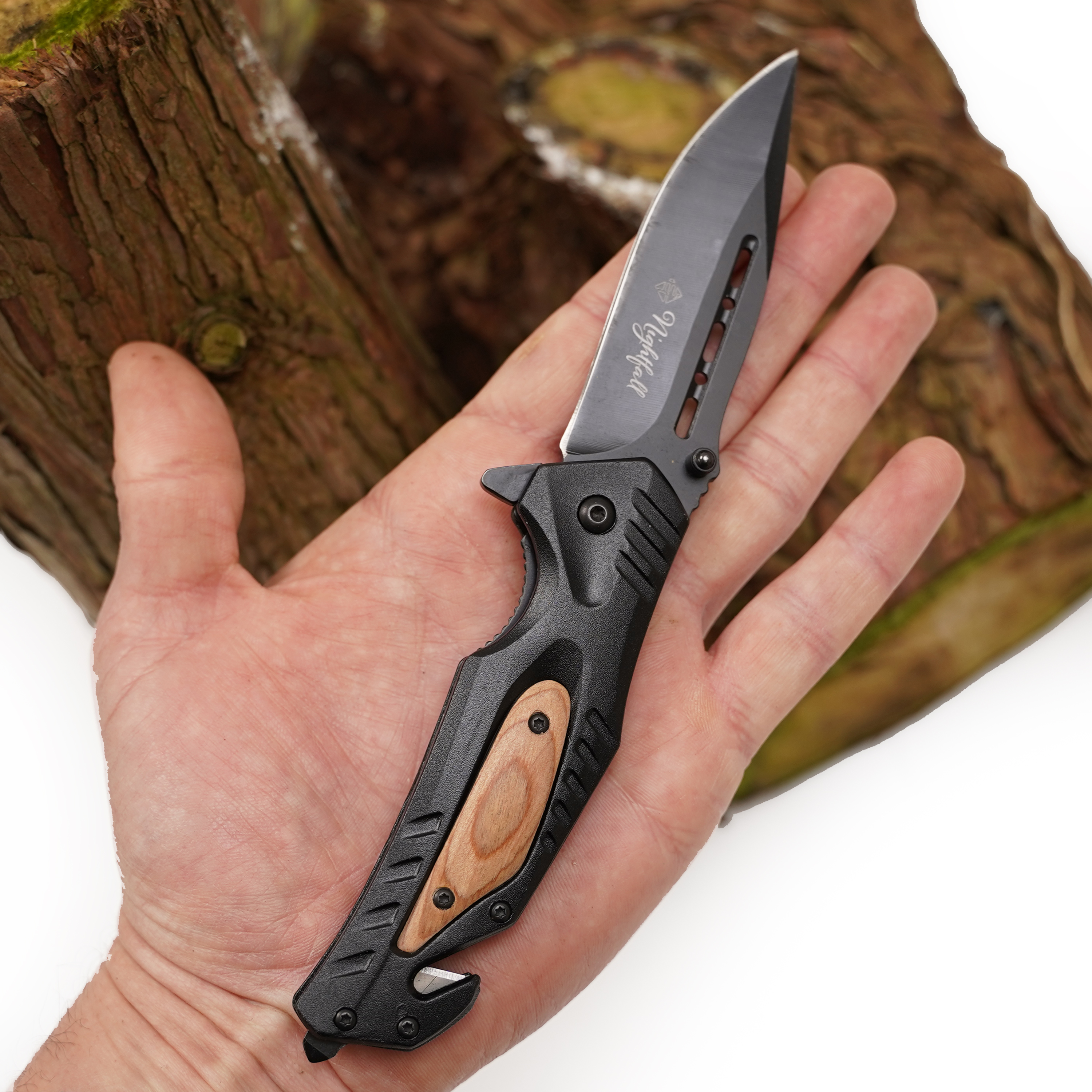 Eurocatch Nightfall Couteau de Poche 420RVS – Un Compagnon Intemporel pour Chaque Aventure
