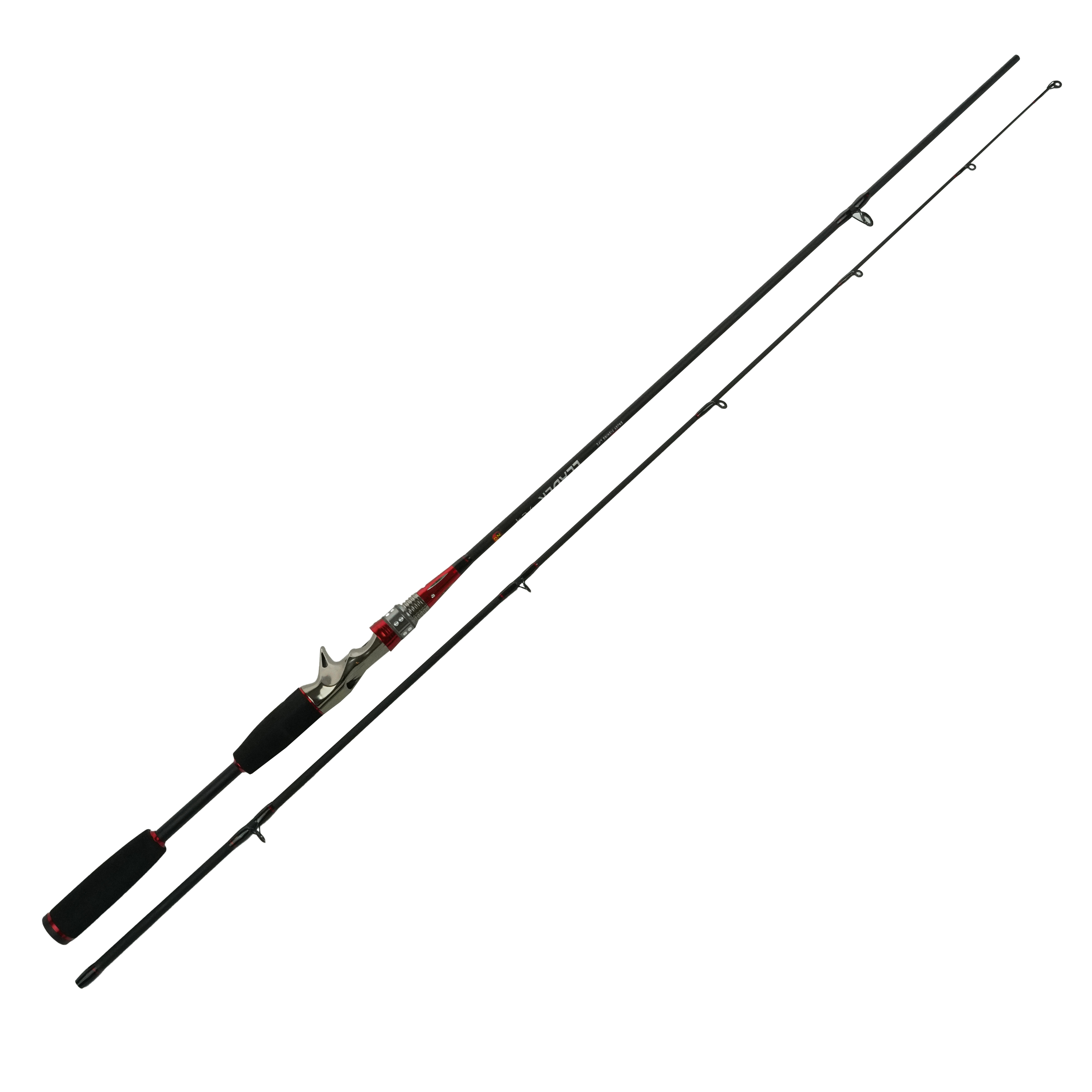 Eurocatch Baitcaster set Deluxe - Canne Baitcaster & Moulinet Baitcaster - Ligne tressée - Kit Softbait - Fils acier