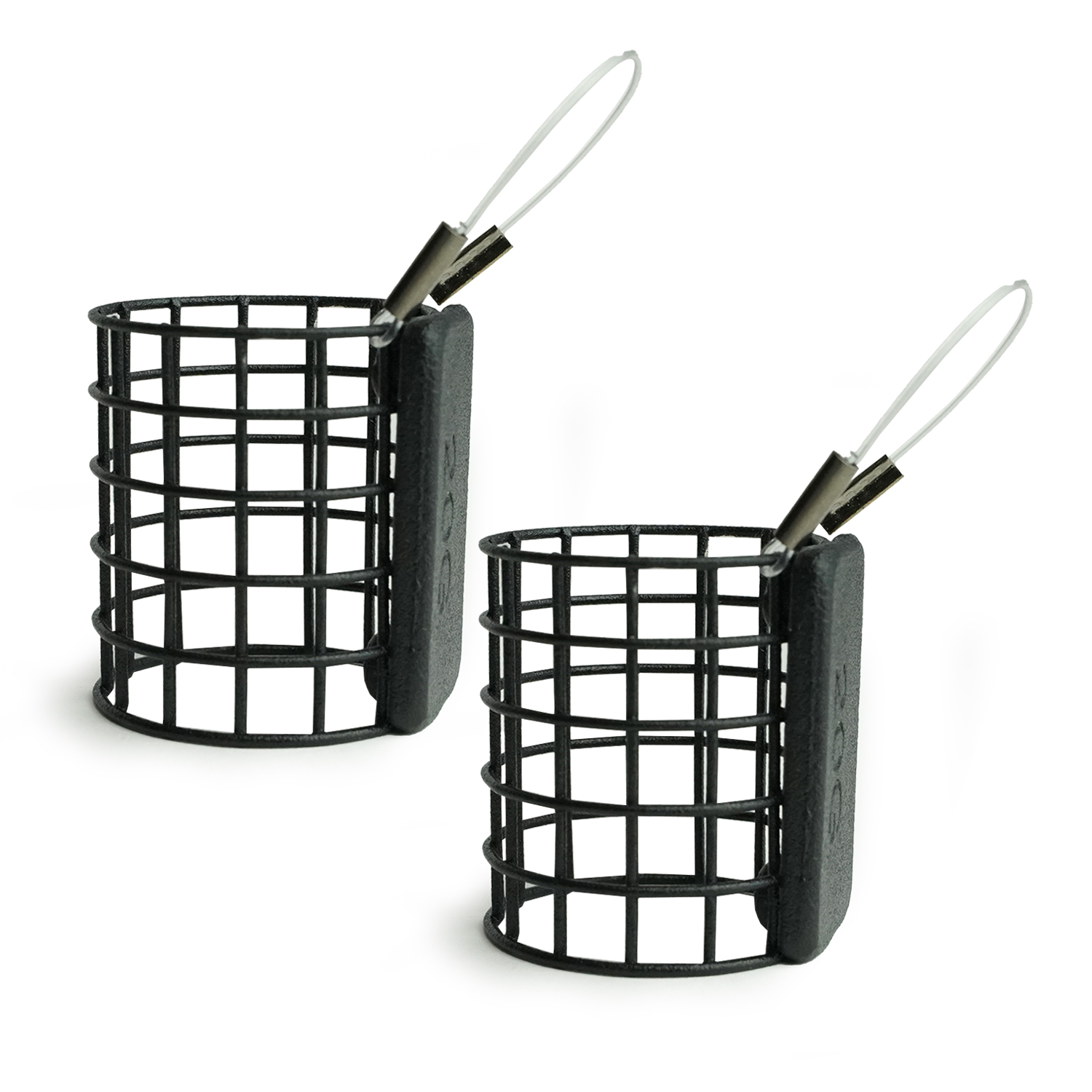 JVS Revolution Feeder set - Canne feeder complète + Moulinet feeder Fil de pêche Underlines Paniers feeder - Noir