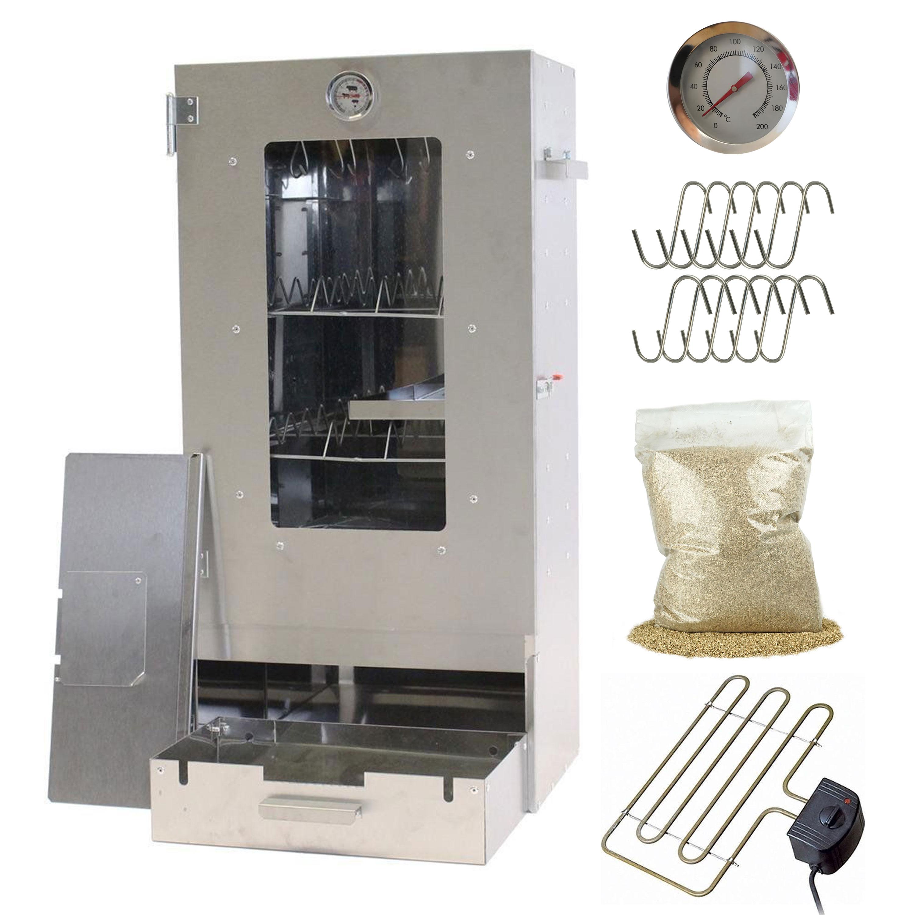Eurocatch - Ensemble fumoir - Magnum - avec spirale électrique - Thermostat - Smoke Moth